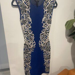BCBG MAXAZRIA BODYCON DRESS NWT SIZE XXS ELLENA DRESS COLOR LKSPRBLUCO